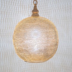HANGING LAMP FLSK GOLD 30 